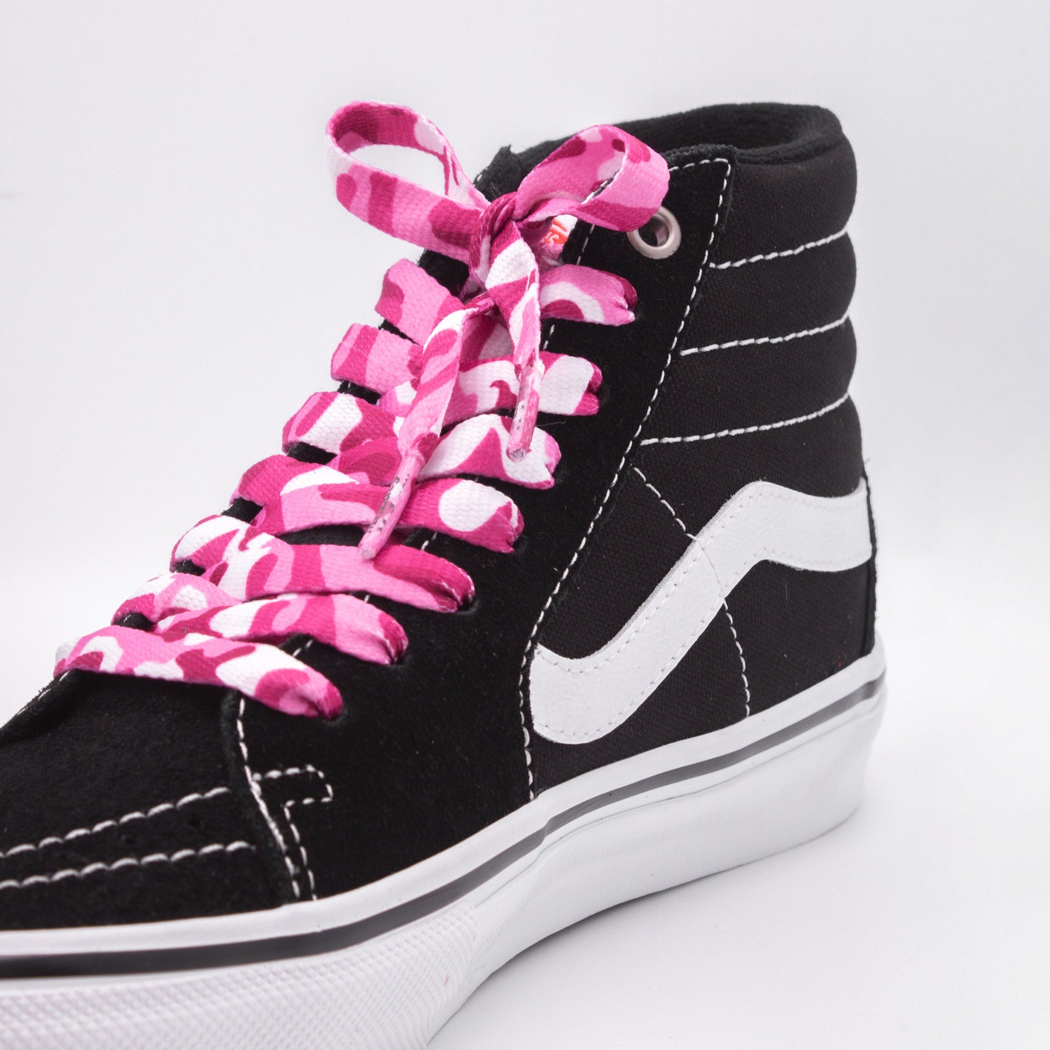 Printies Schoenveters - Camo Roze
