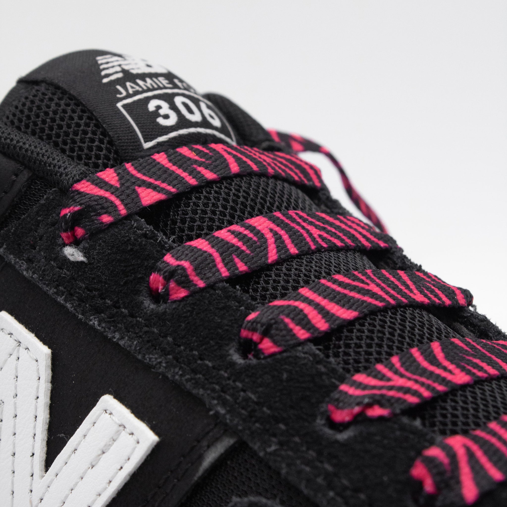 Printies Schoenveters - Hot Pink / Zwart Zebra