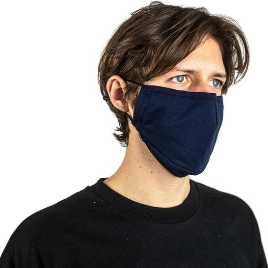Mr. Facy Facemask Shaped Navy Blue