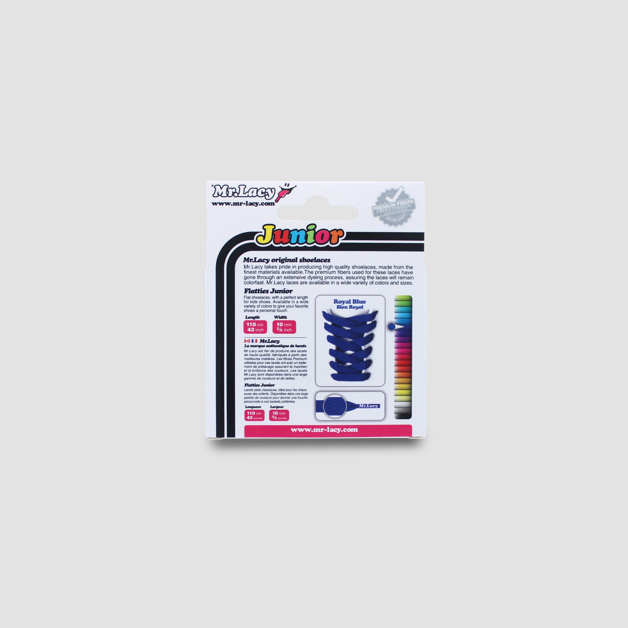 Junior Flatties Shoelaces · Royal Blue