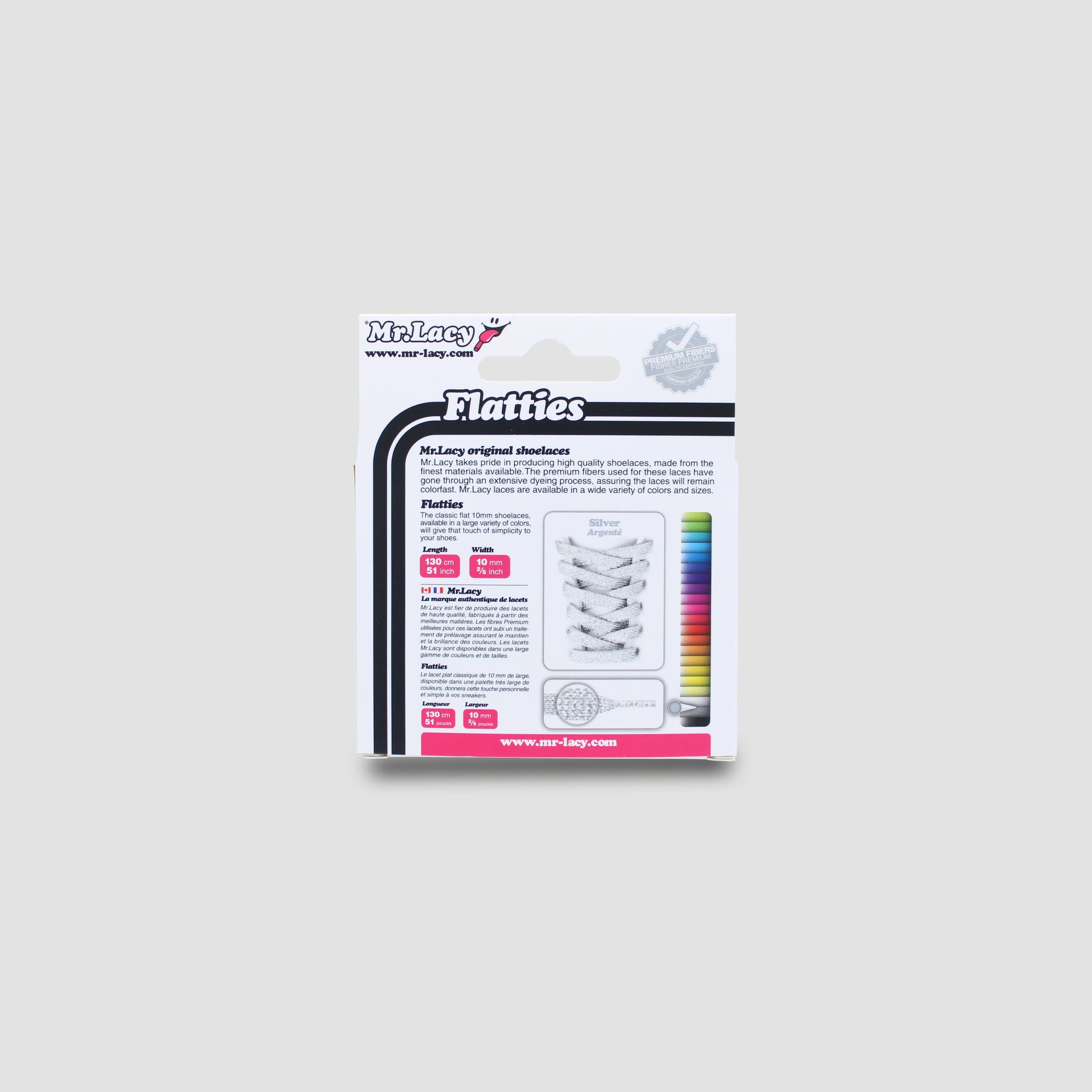 Flatties Shoelaces · Special Silver