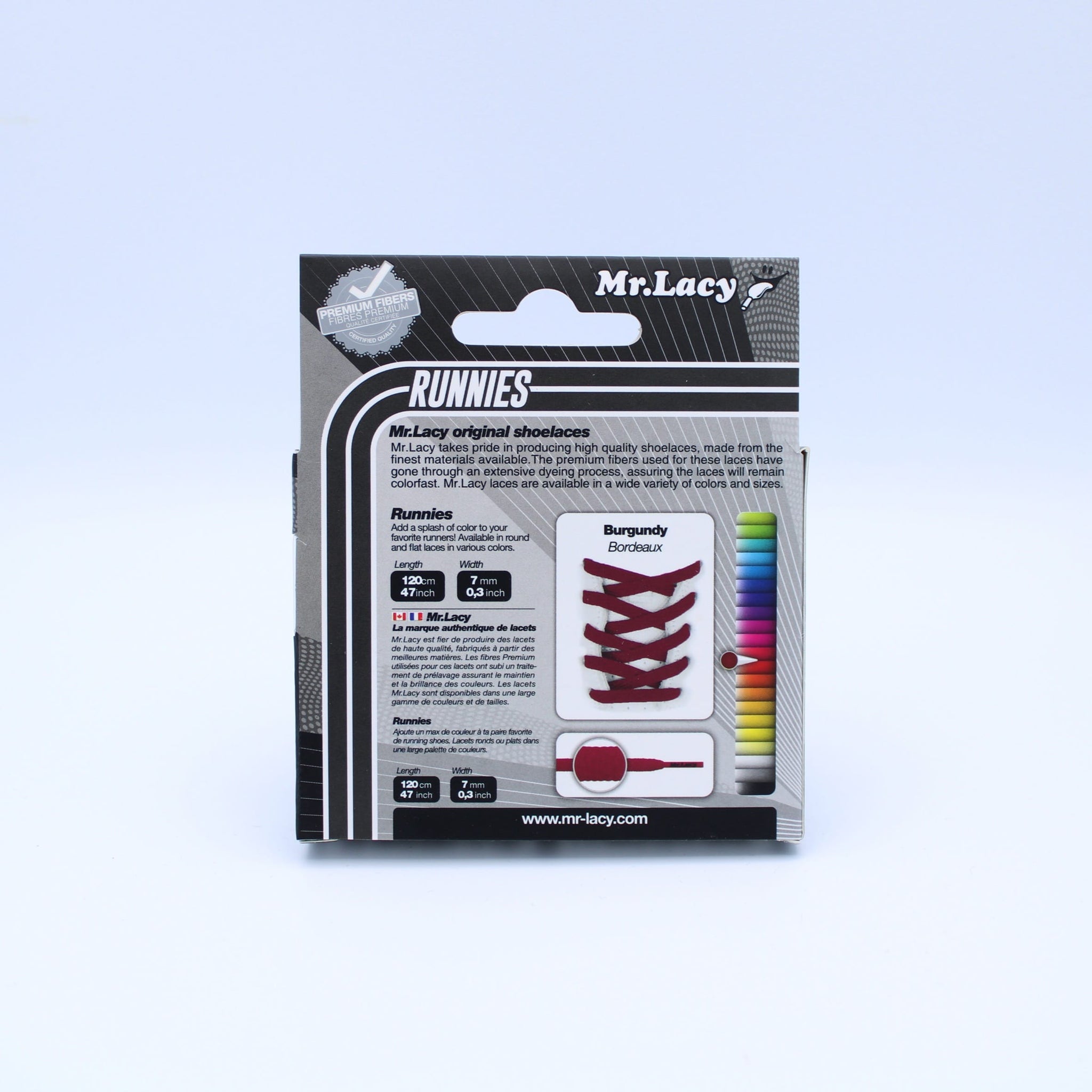Runnies plats Lacets - Bourgogne - Mr. Lacy