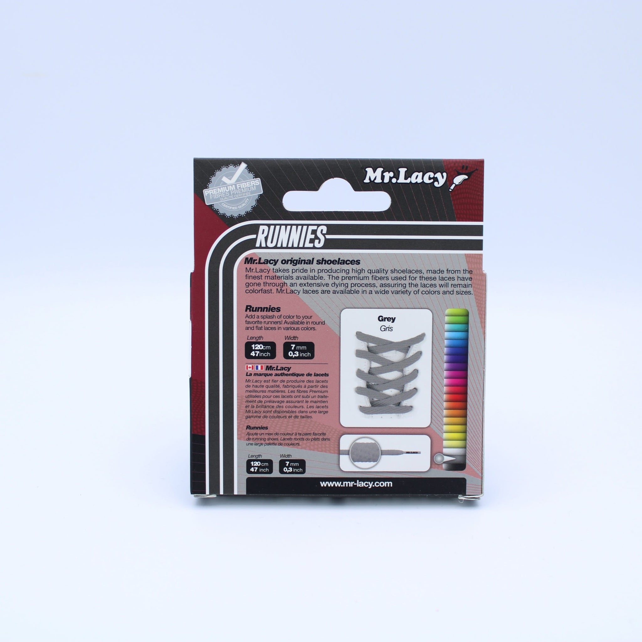 Runnies plats Lacets - Gris - Mr. Lacy