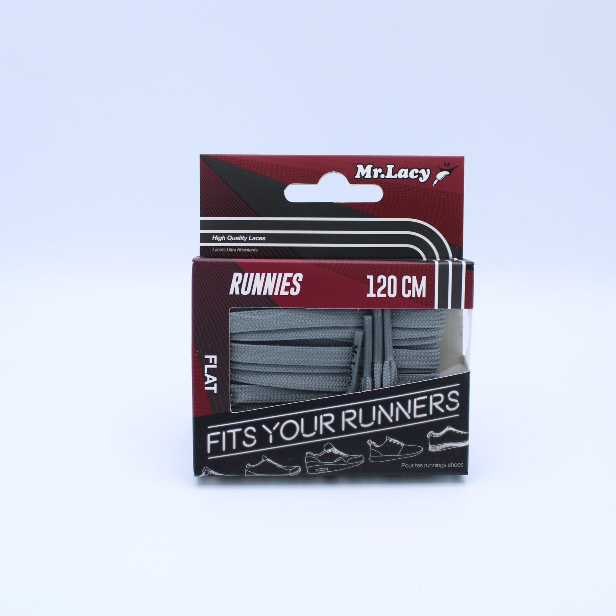 Runnies plats Lacets - Gris - Mr. Lacy
