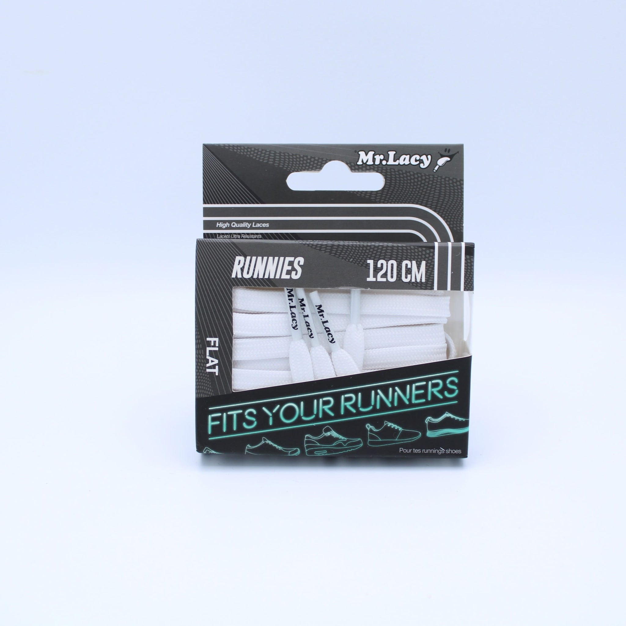 Runnies plats Lacets - Blancs