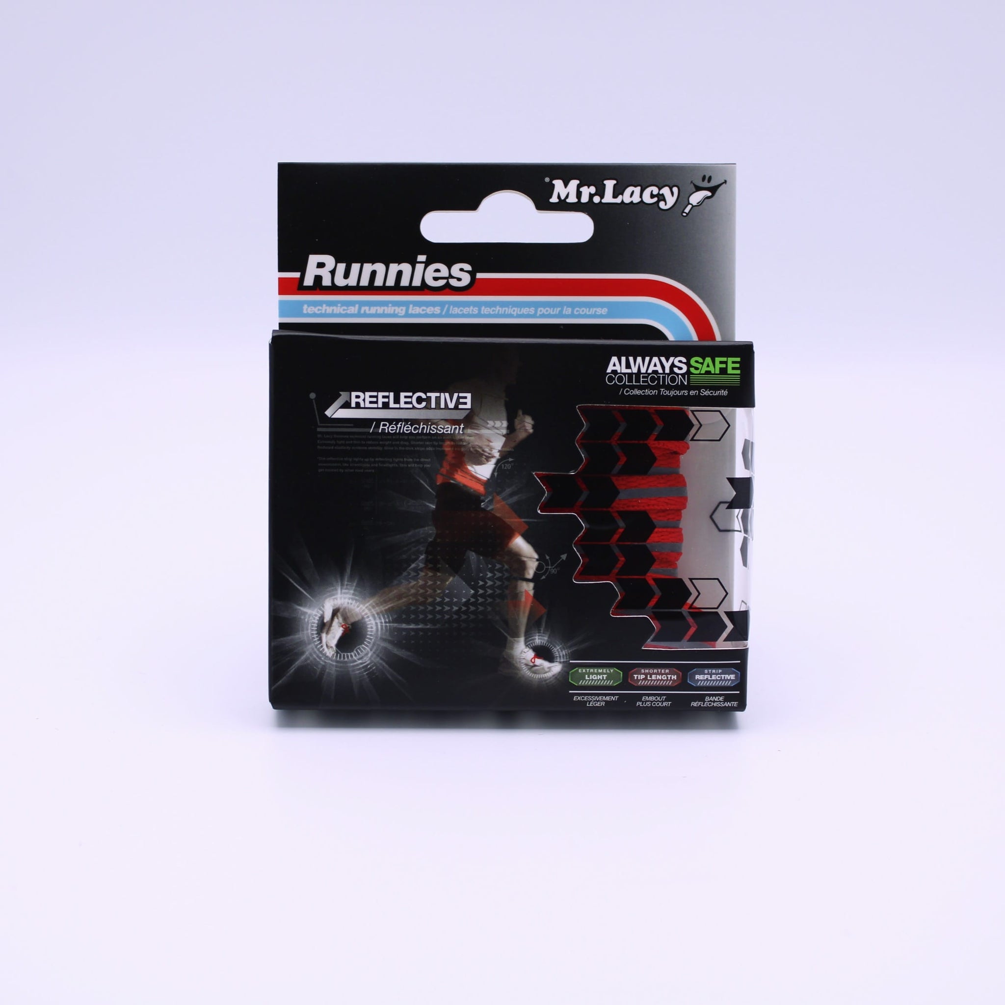 Runnies Reflecterende Schoenveters - Rood - Mr.Lacy