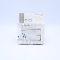 Silkies schoenveters van zijde - Wit - Mr.Lacy