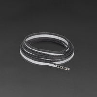 Flatties Cordones - Negro reflectante - Mr.Lacy