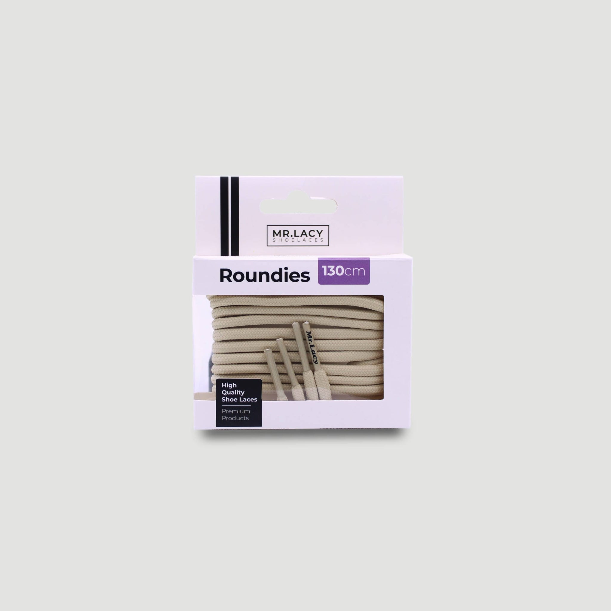 Roundies Schoenveters - Crème - Mr.Lacy