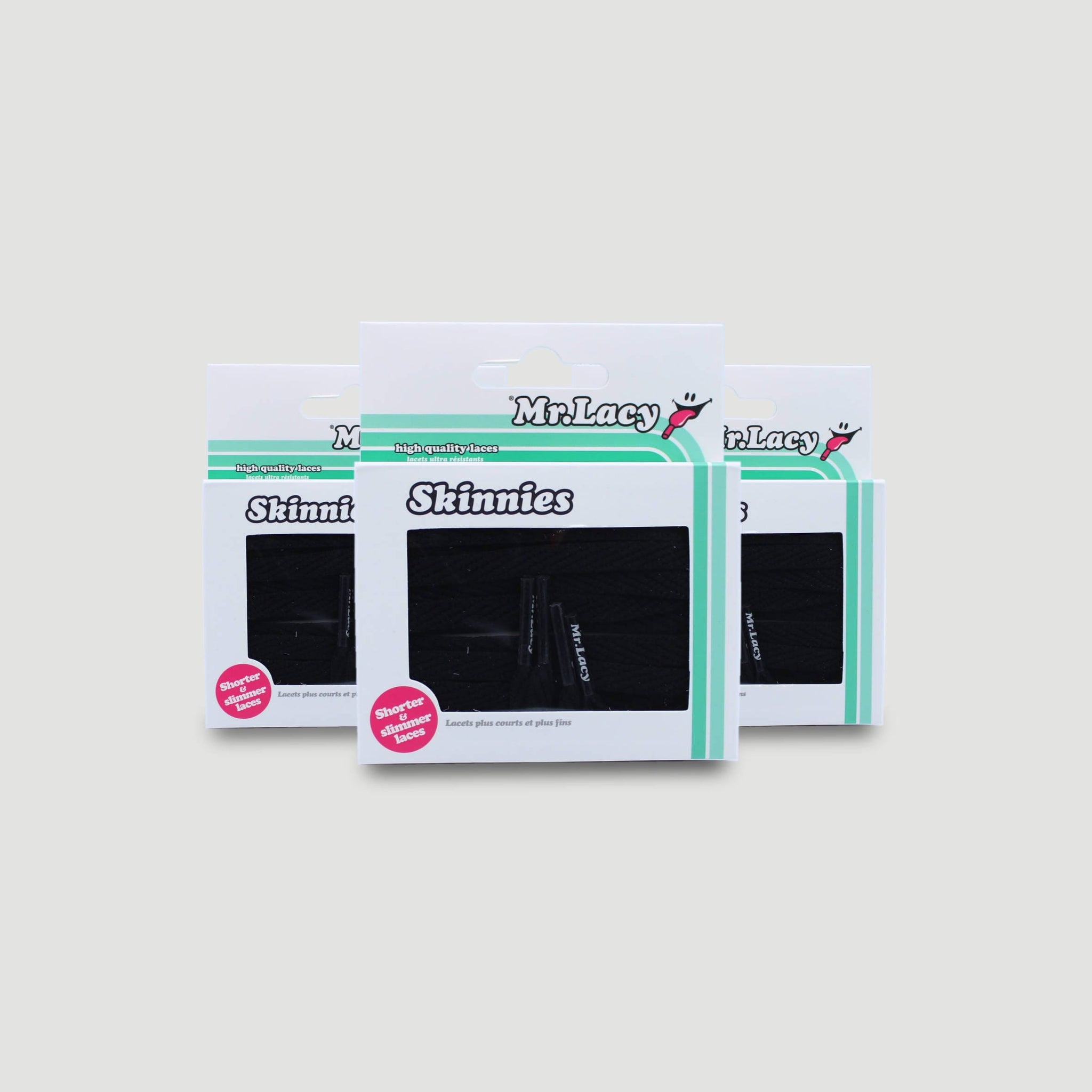 Skinnies Shoelaces · Black · Mr.Lacy