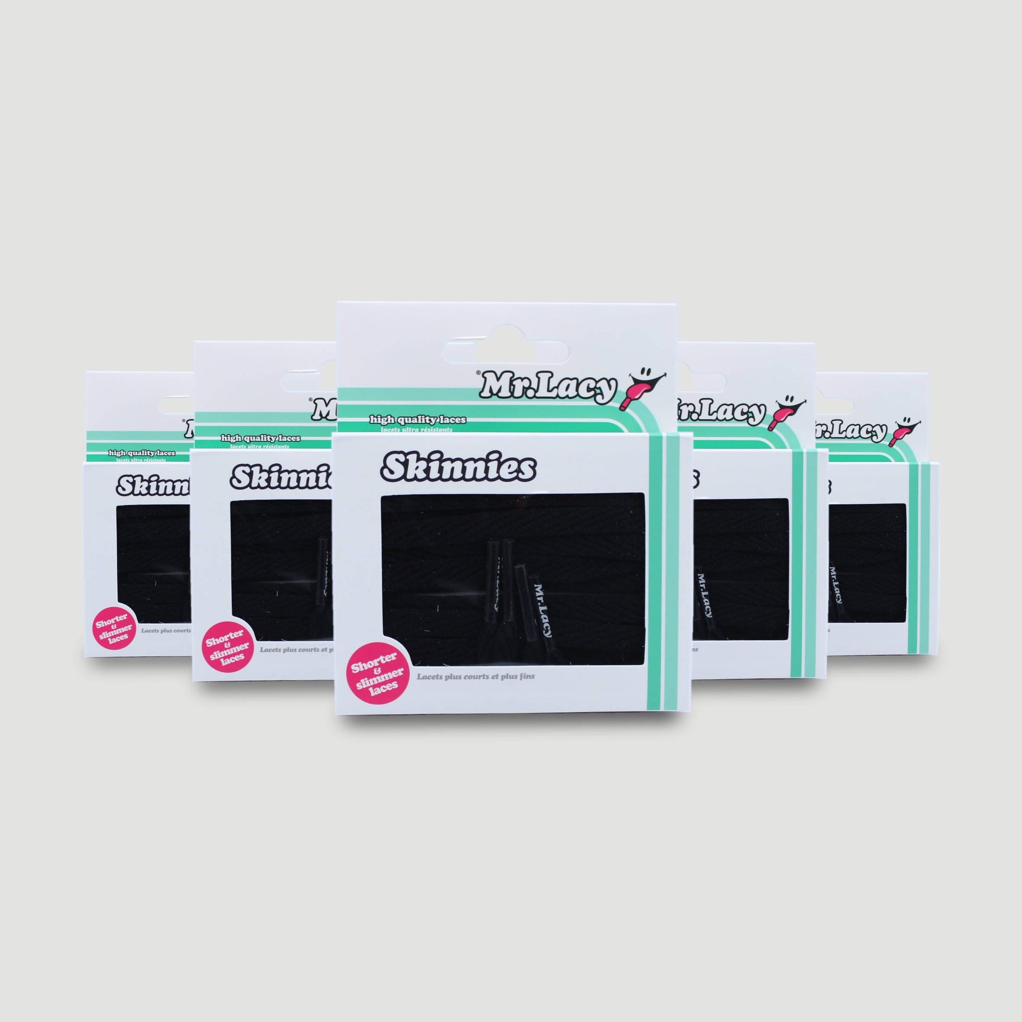 Skinnies Shoelaces · Black · Mr.Lacy