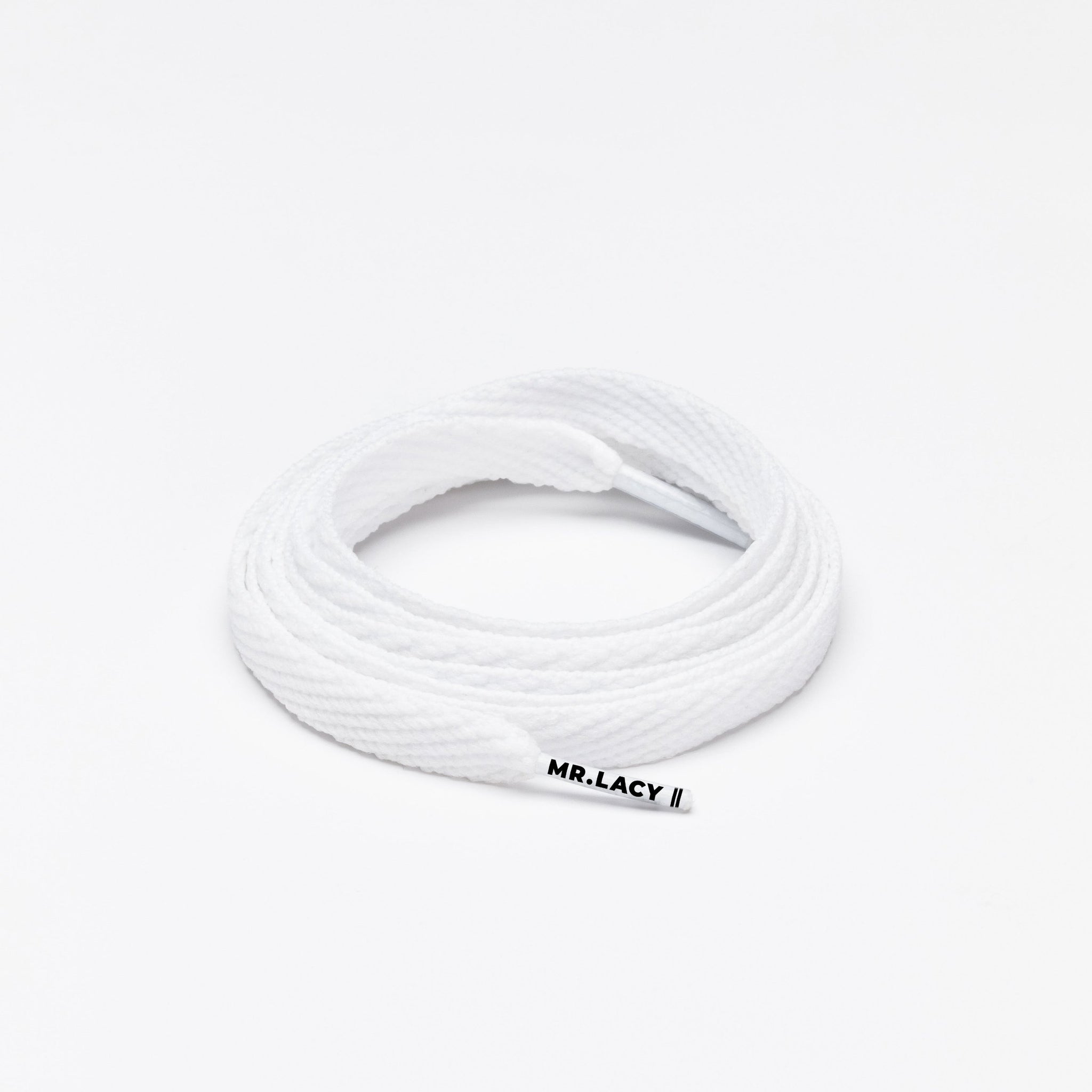 Junior Flatties Shoelaces · White · Mr.Lacy