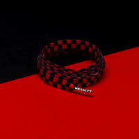 Printies Shoelaces · Checkered Red/Black · Mr.Lacy