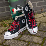 Printies Shoelaces · Checkered Red/Black