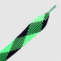 Fatties Shoelaces · Black/Green · Mr.Lacy