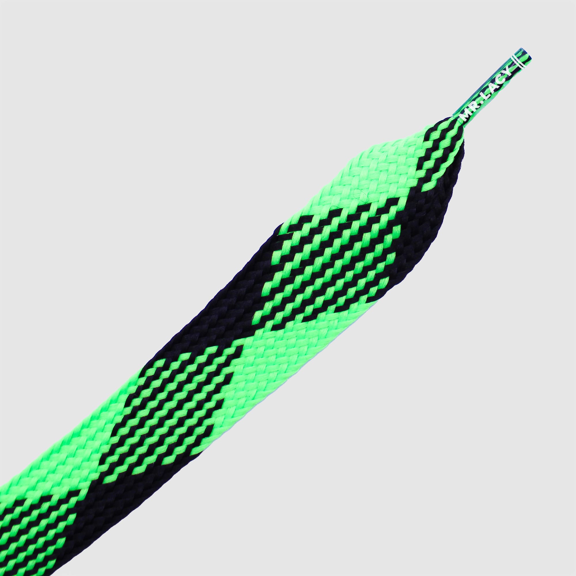 Fatties Shoelaces · Black/Green · Mr.Lacy