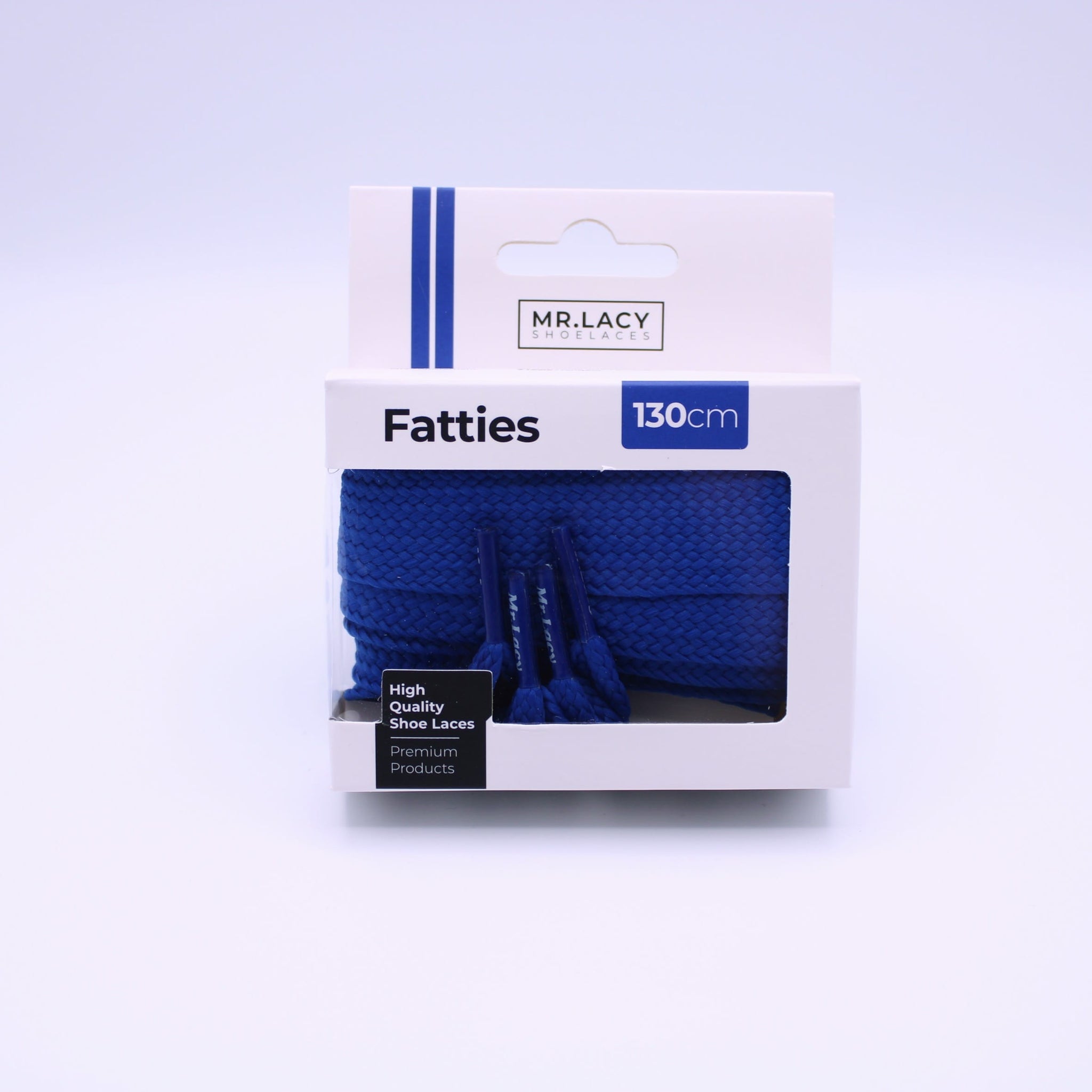 Fatties Shoelaces · Cobalt Blue · Mr.Lacy