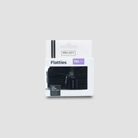 Flatties Cordones - Negro