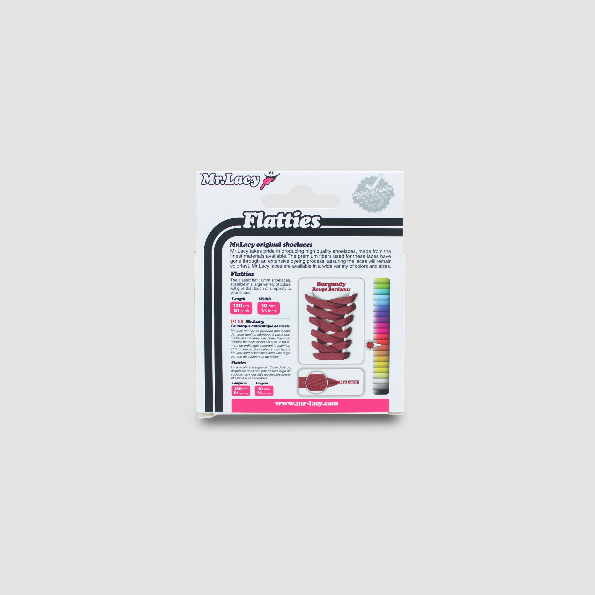 Flatties Shoelaces · Burgundy