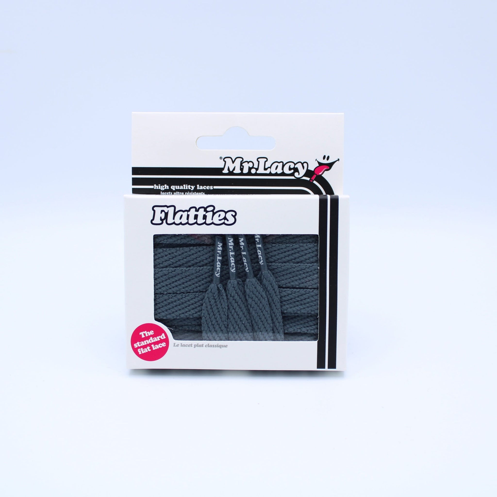 Flatties Shoelaces · Dark Grey · Mr.Lacy