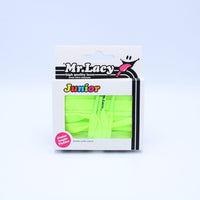 Junior Flatties Shoelaces · Neon Lime Yellow · Mr.Lacy