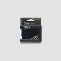 Skinnies Metal Tips Shoelaces · Black with Gold Tip