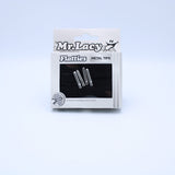 Flatties Metal Tips Shoelaces · Black with Silver Tip · Mr.Lacy