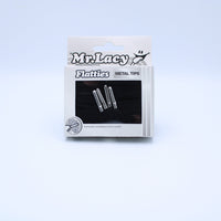 Flatties Metal Tips Shoelaces · Black with Silver Tip · Mr.Lacy