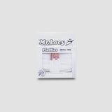 Flatties Metal Tips Shoelaces · White with Rose Gold Tip