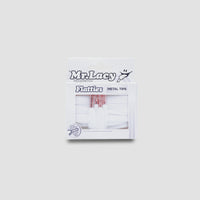 Flatties Metal Tips Shoelaces · White with Rose Gold Tip