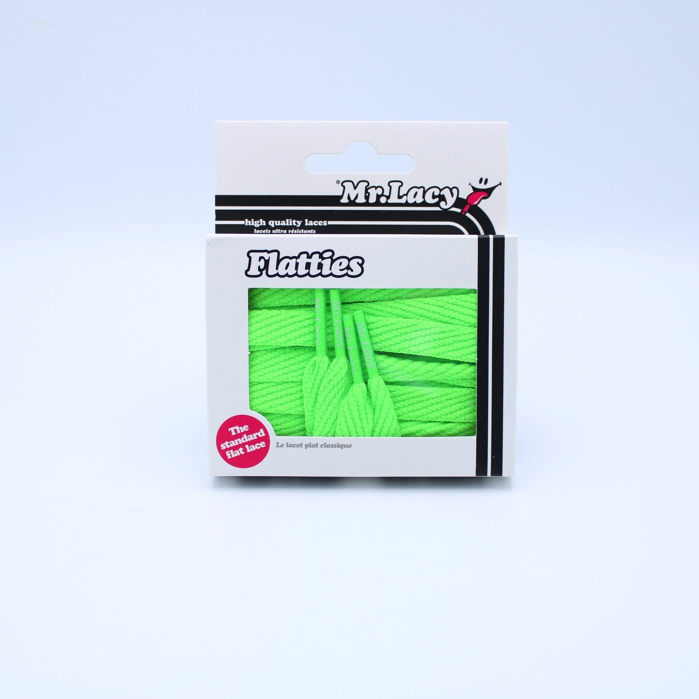 Flatties Shoelaces · Neon Green · Mr.Lacy