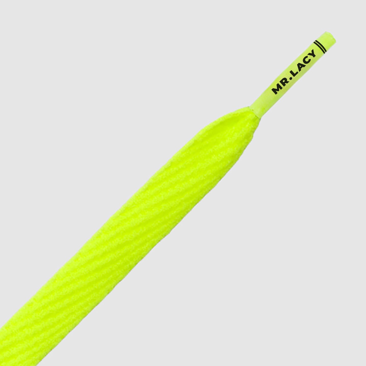 Flatties Schoenveters - Neon Lime Geel - Mr.Lacy