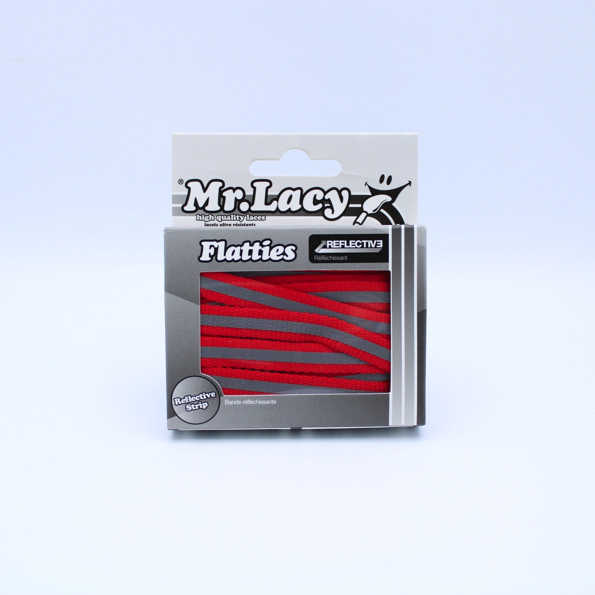 Flatties Shoelaces · Reflective Red · Mr.Lacy