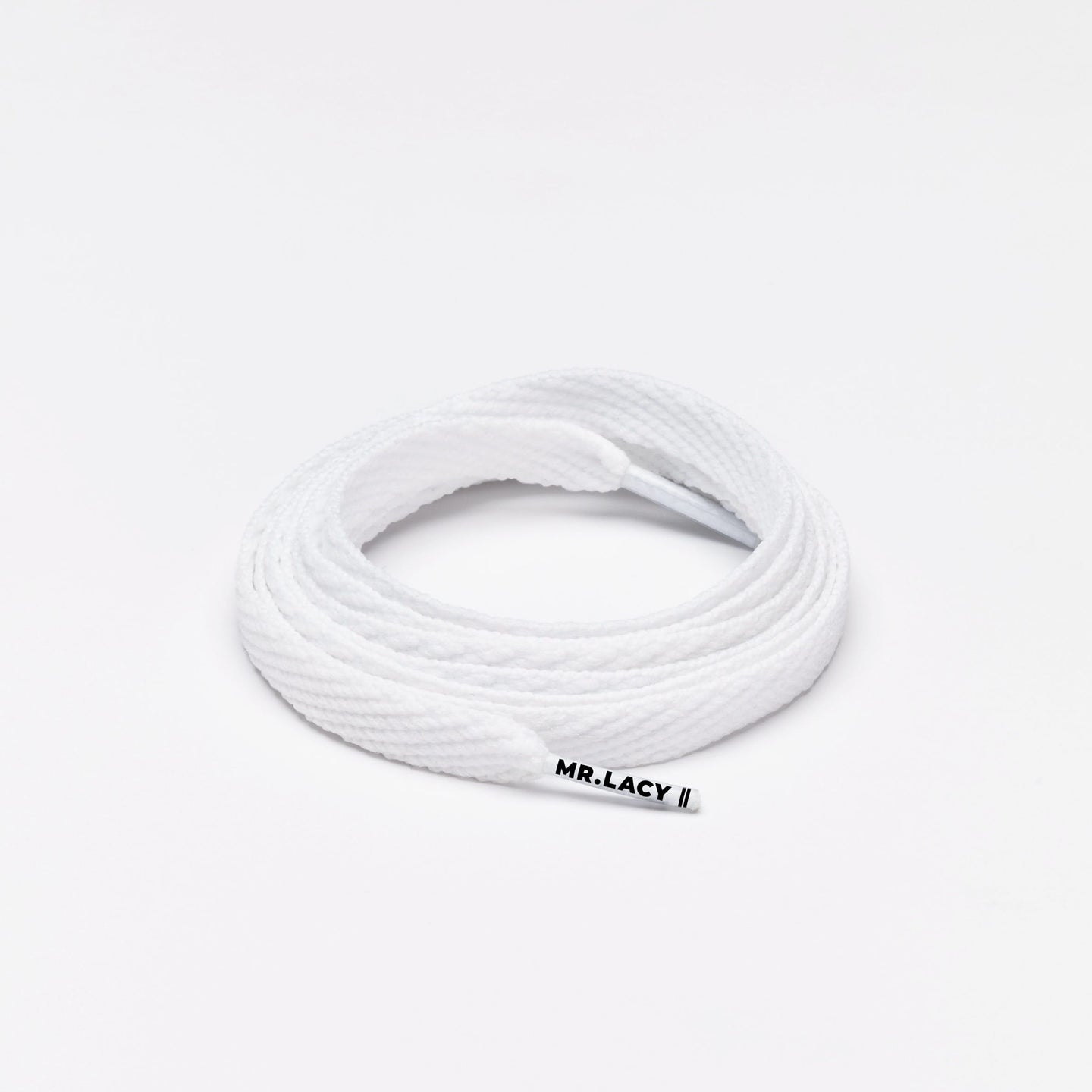 Flatties Shoelaces · White · Mr.Lacy