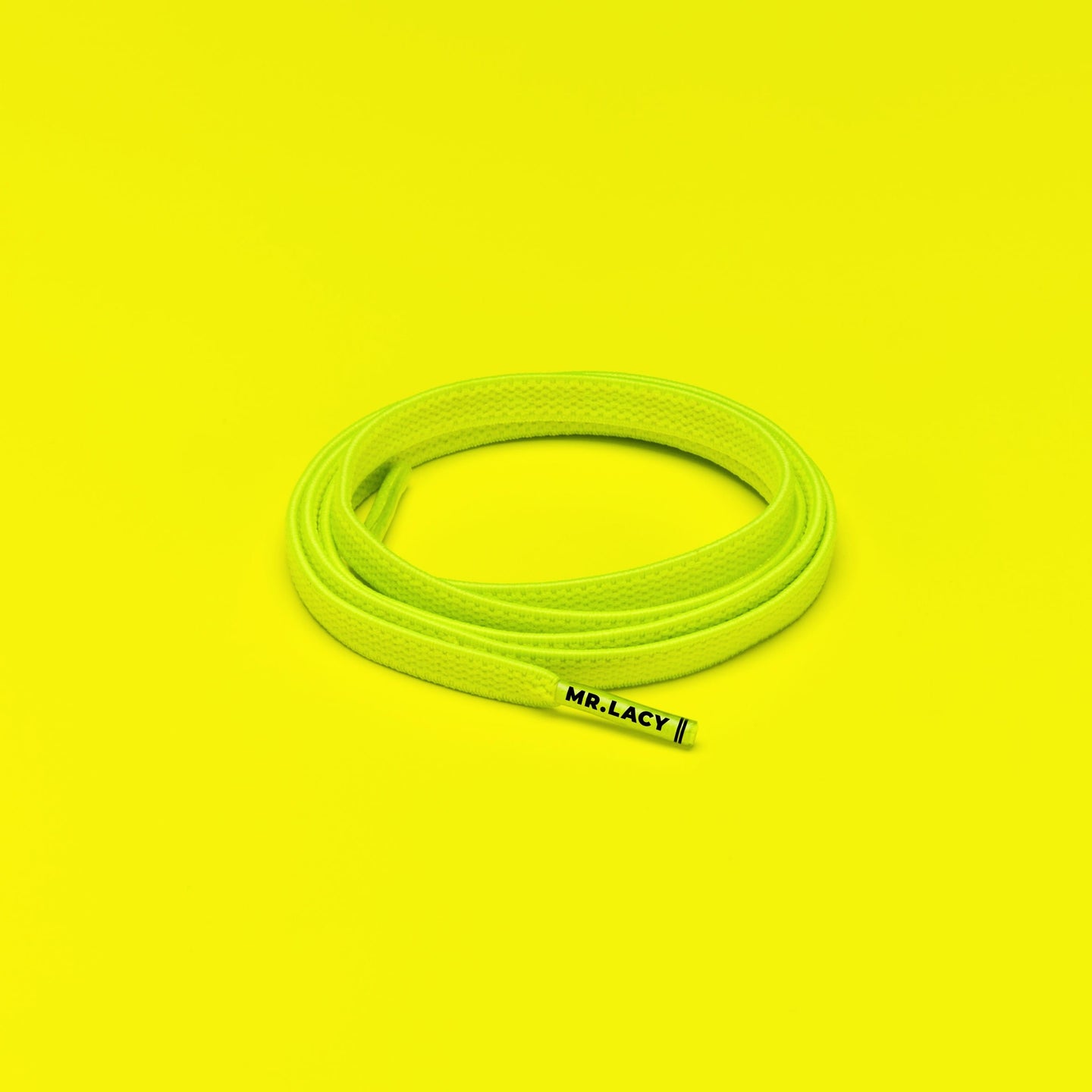 Flexies Schoenveters - Neon Lime Geel - Mr.Lacy