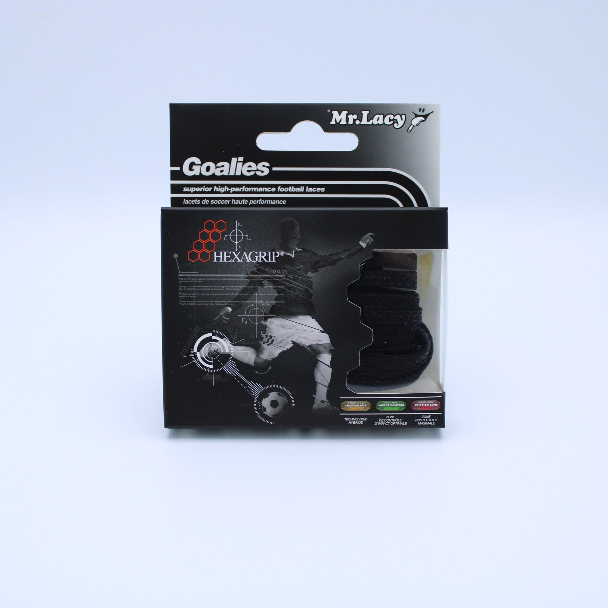 Goalies Football Boot Laces · Black · Mr.Lacy