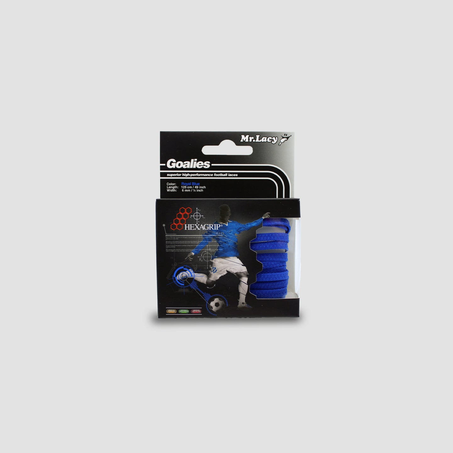 Goalies Football Boot Laces · Royal Blue