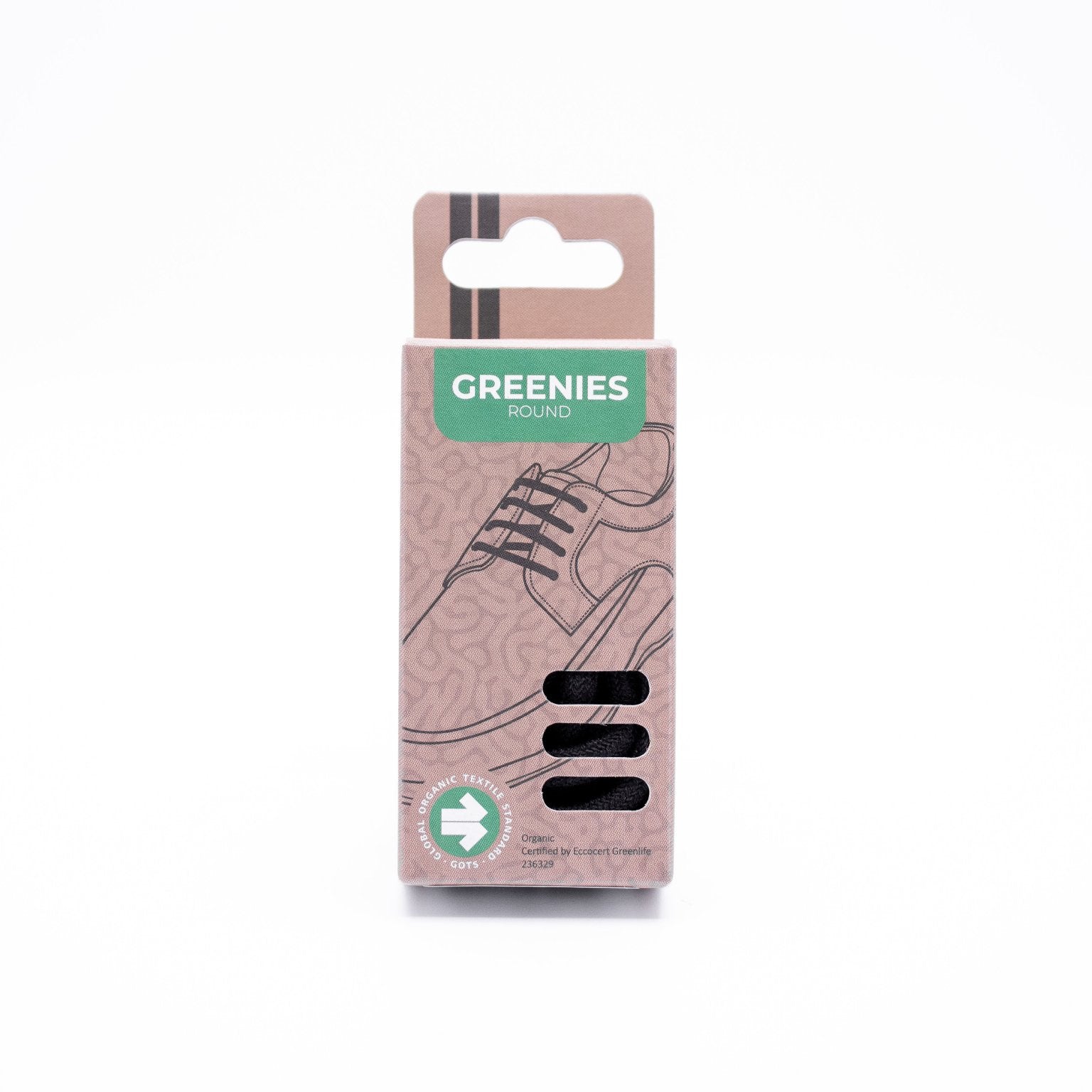 Greenies Round Shoelaces ·  Black