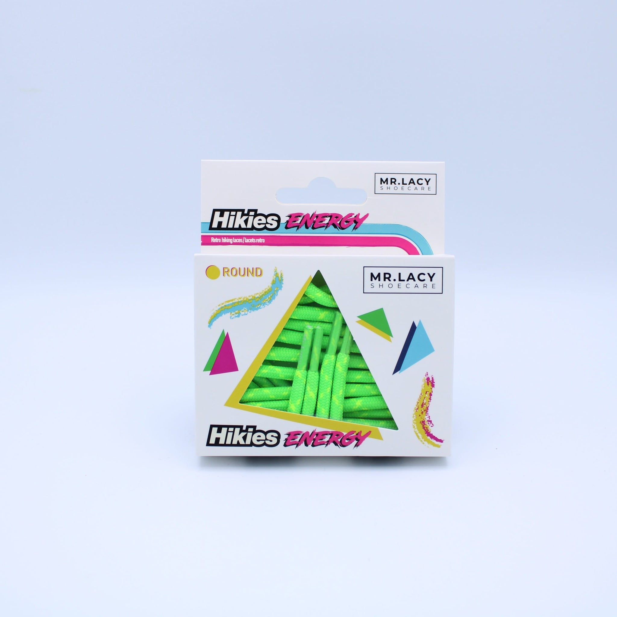 Hikies ENERGY Round Laces · Neon Lime Yellow/Neon Green · Mr.Lacy