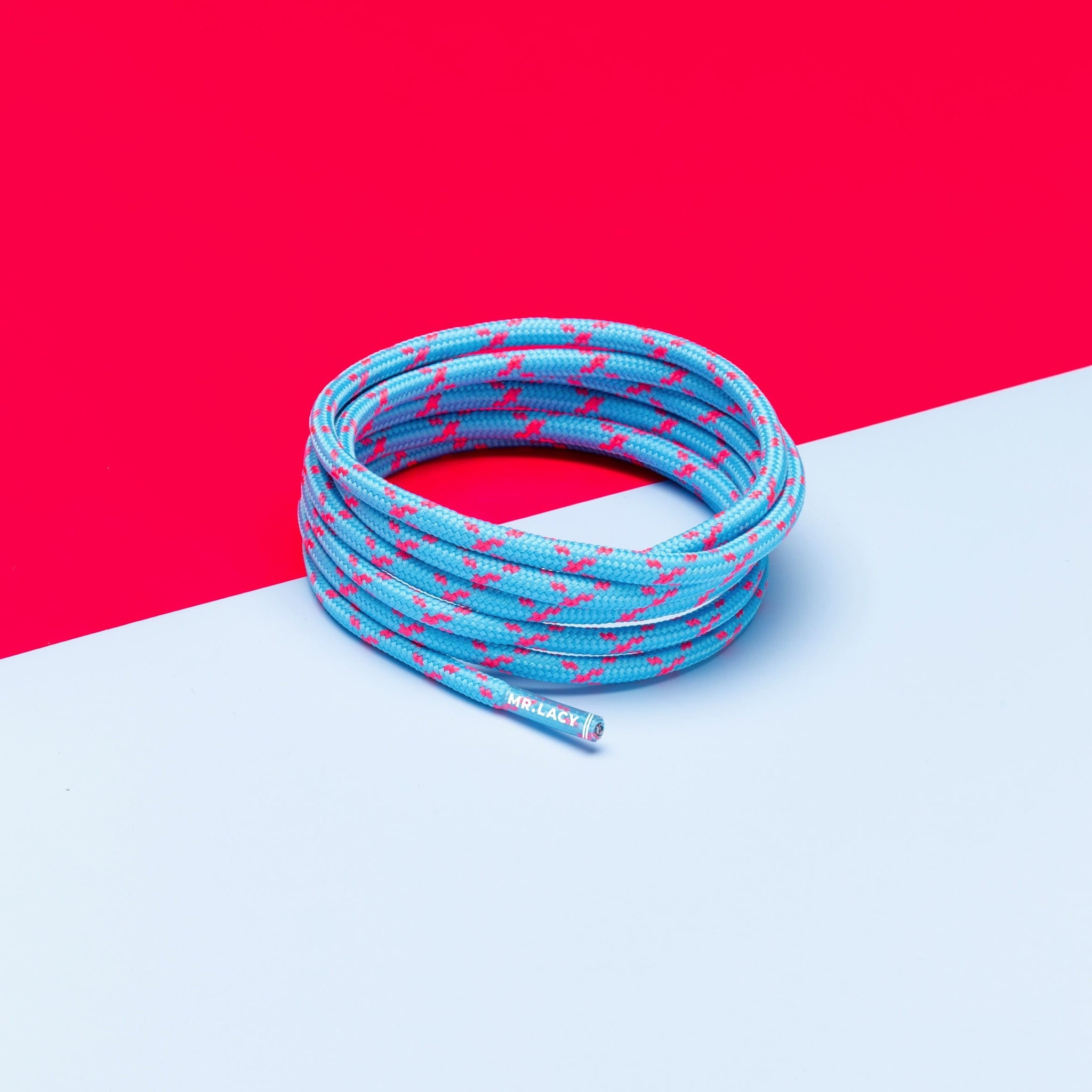 Hikies ENERGY Round Laces · Neon Pink/Mellow Blue · Mr.Lacy