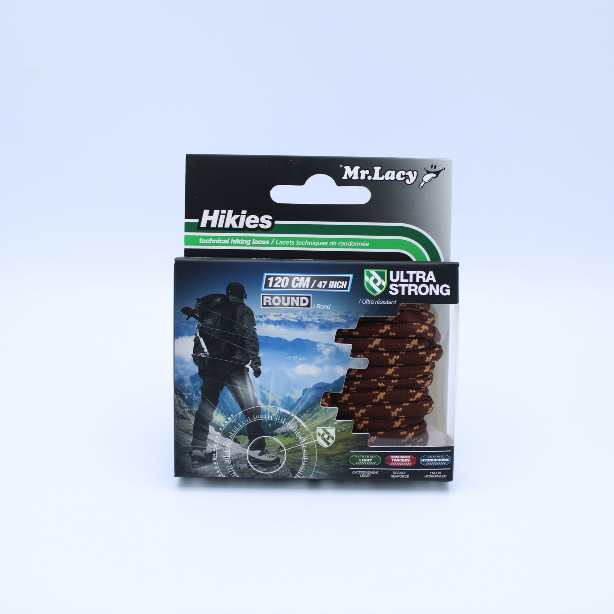 Hikies Round Boot Laces · Dark Brown/Light Brown · Mr.Lacy