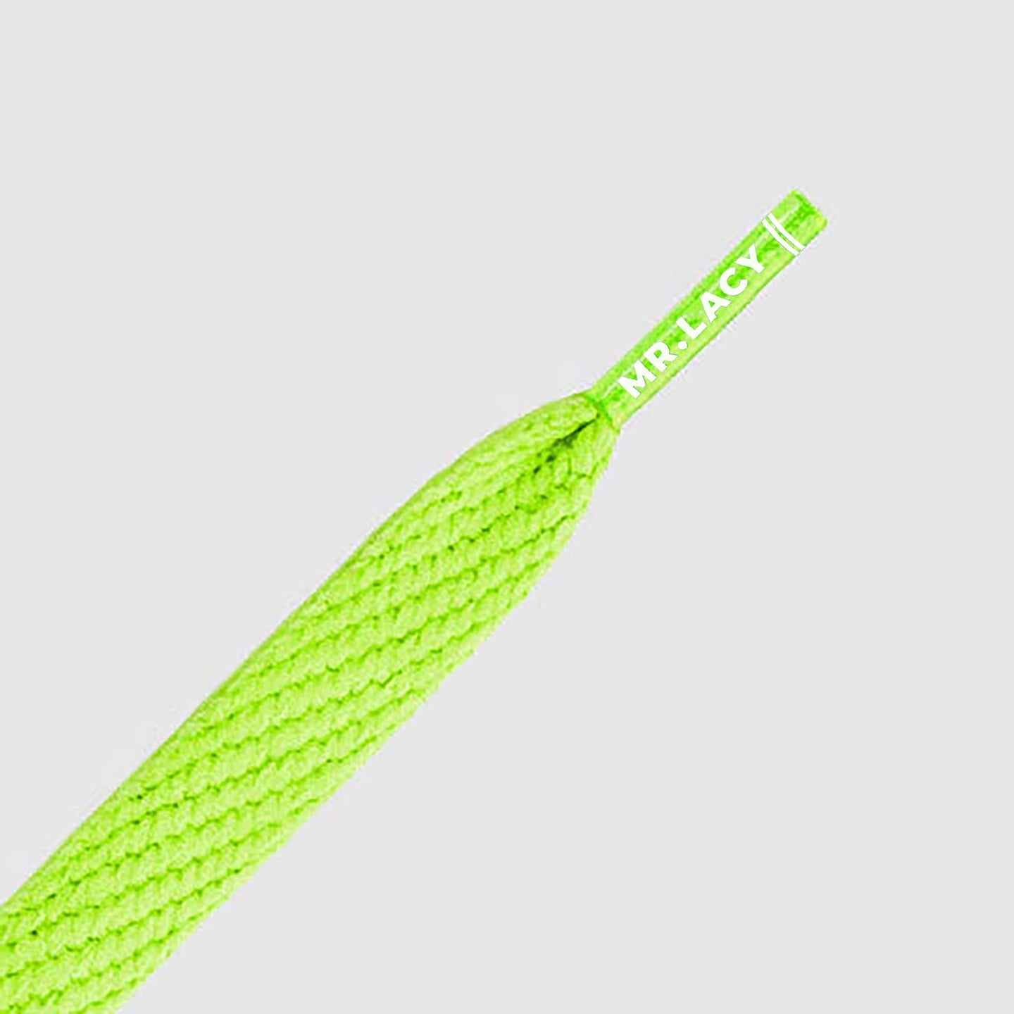 Junior Flatties Shoelaces · Neon Green · Mr.Lacy