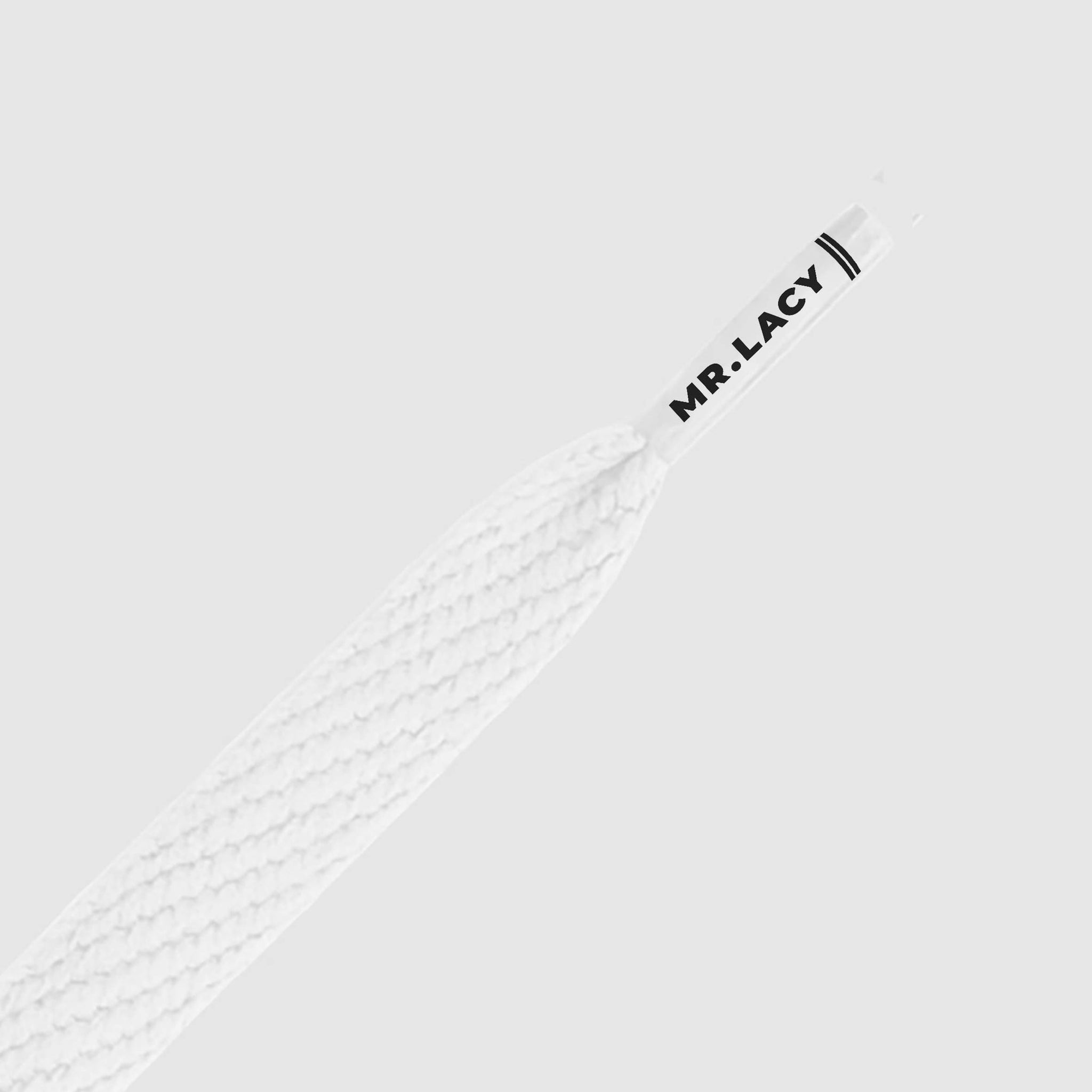 Junior Flatties Shoelaces · White · Mr.Lacy