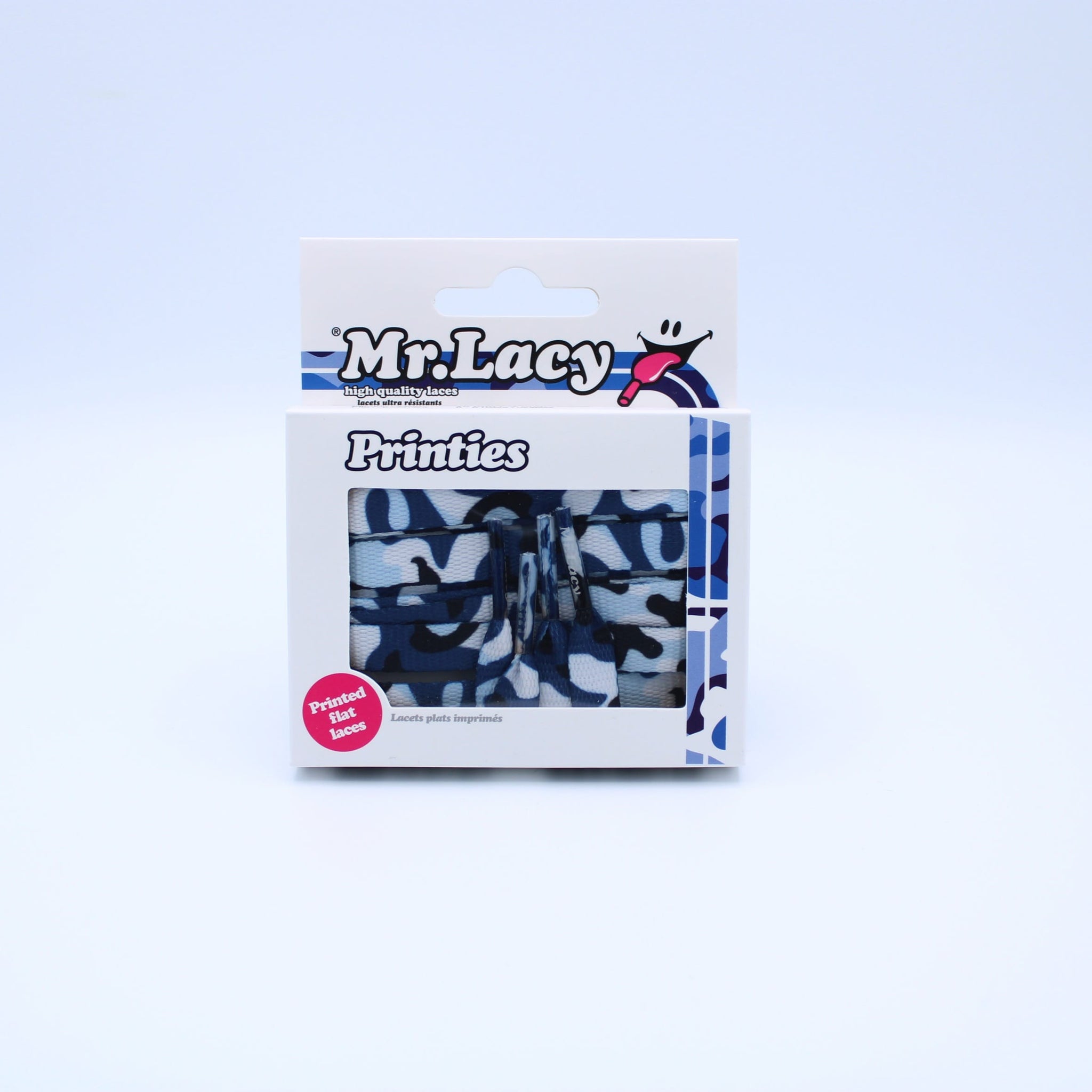 Printies Shoelaces · Blue Camo · Mr.Lacy