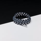 Printies Shoelaces · Checkered Black/White · Mr.Lacy