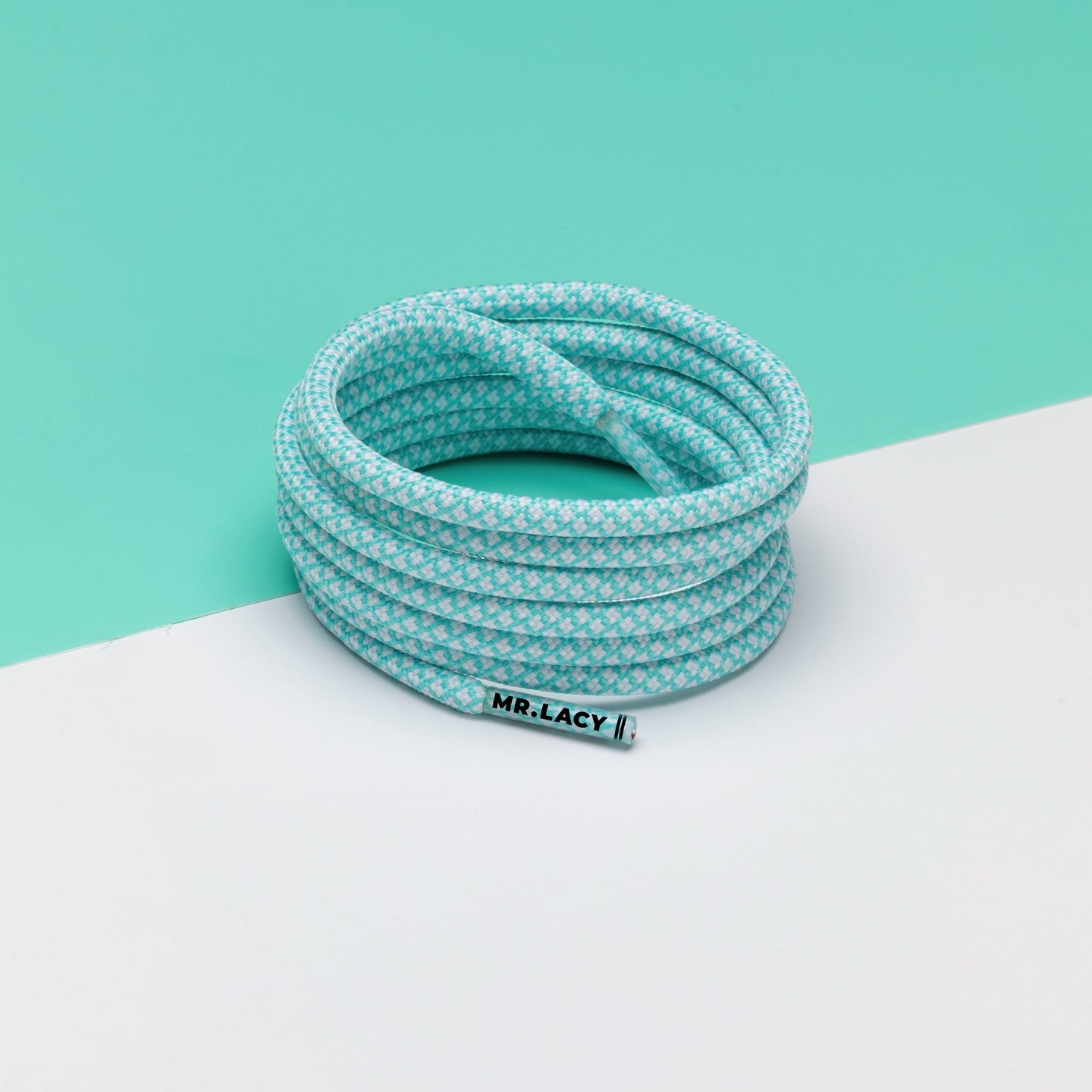 Ropies Cordones - Verde menta/Blanco - Mr.Lacy