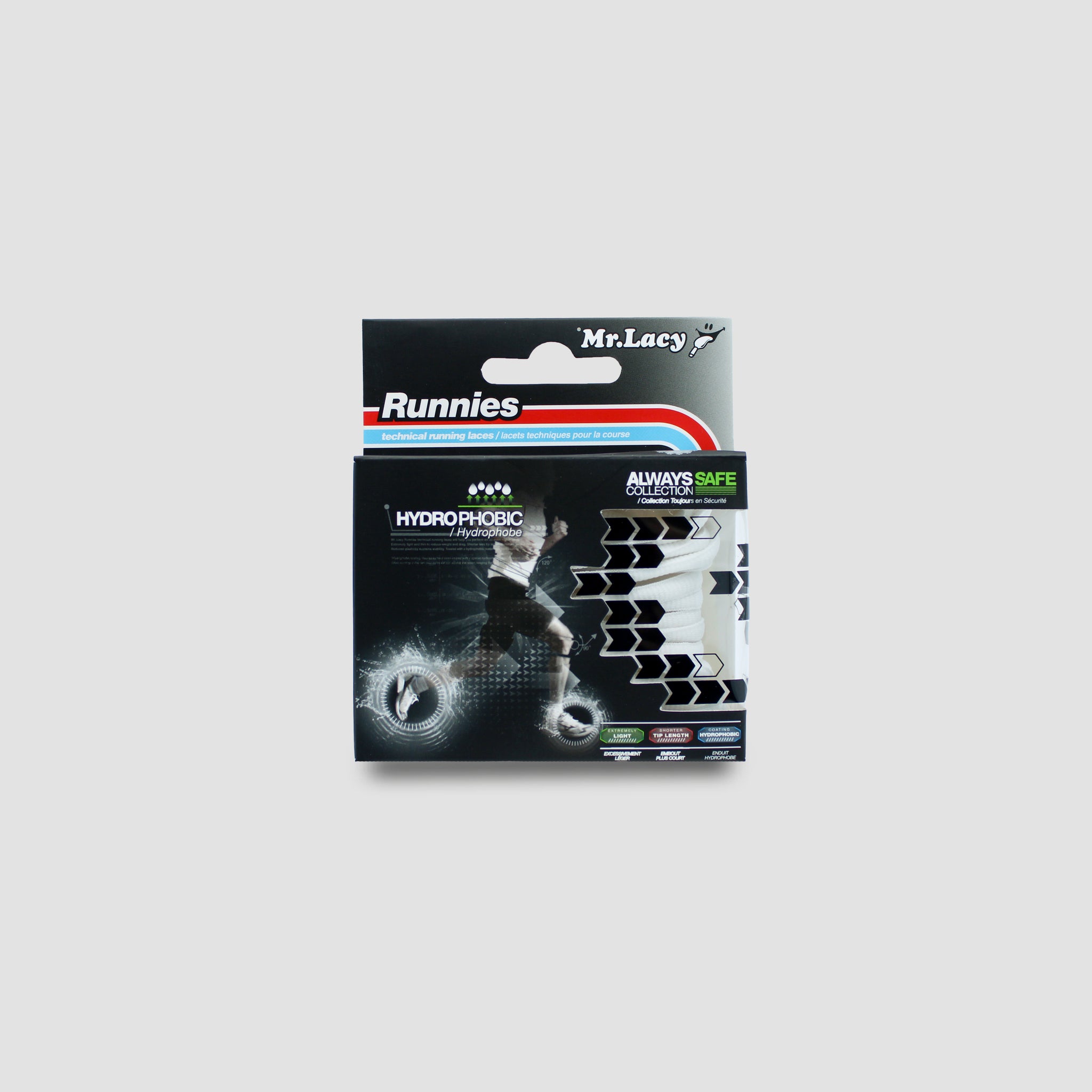 Lacets hydrophobes Runnies - Blancs