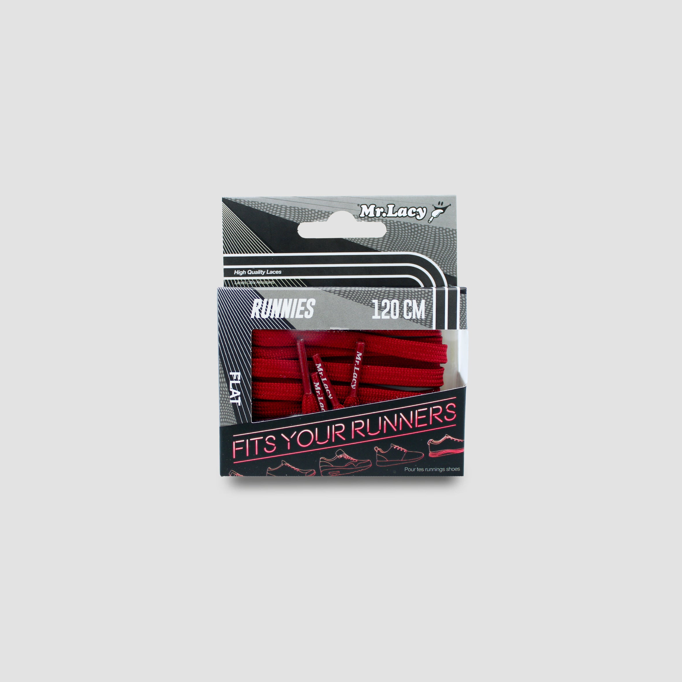 Buy Runnies Flat Shoelaces - Burgundy · Mr.Lacy