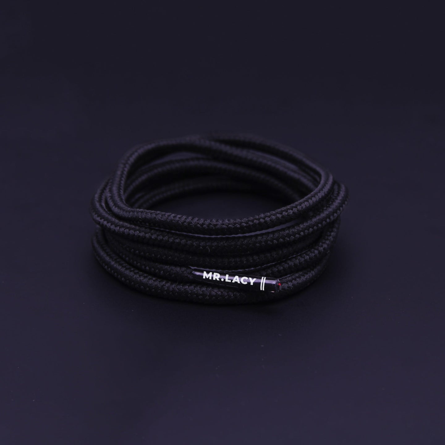 Runnies Round Shoelaces · Black