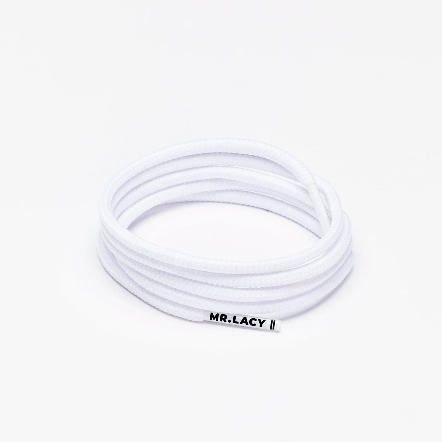 Runnies Round Shoelaces · White · Mr.Lacy